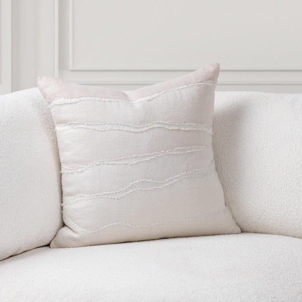 Villa Classics - Bikram 22" x 22" Accent Pillow - Ivory / Natural