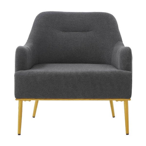 Modern Elegance Accent Chair With Curved Backrest