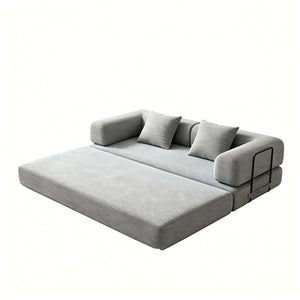 Convertible Sleeper Sofa Bed, 3 Seater Fold Out Couch With Mattress