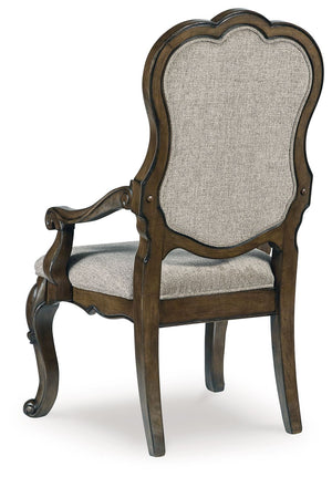 Maylee - 11 Pc. - Dining Extension Table, 4 Side Chairs, 2 Arm Chairs, Storage Bench, Buffet And Hutch - Dark Brown