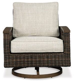 Paradise Trail - Swivel Lounge Chair (Set of 2) - Medium Brown