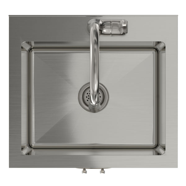Reed - Deluxe Laundry Cabinet With Pull-Out Faucet And Stainless Steel Sink