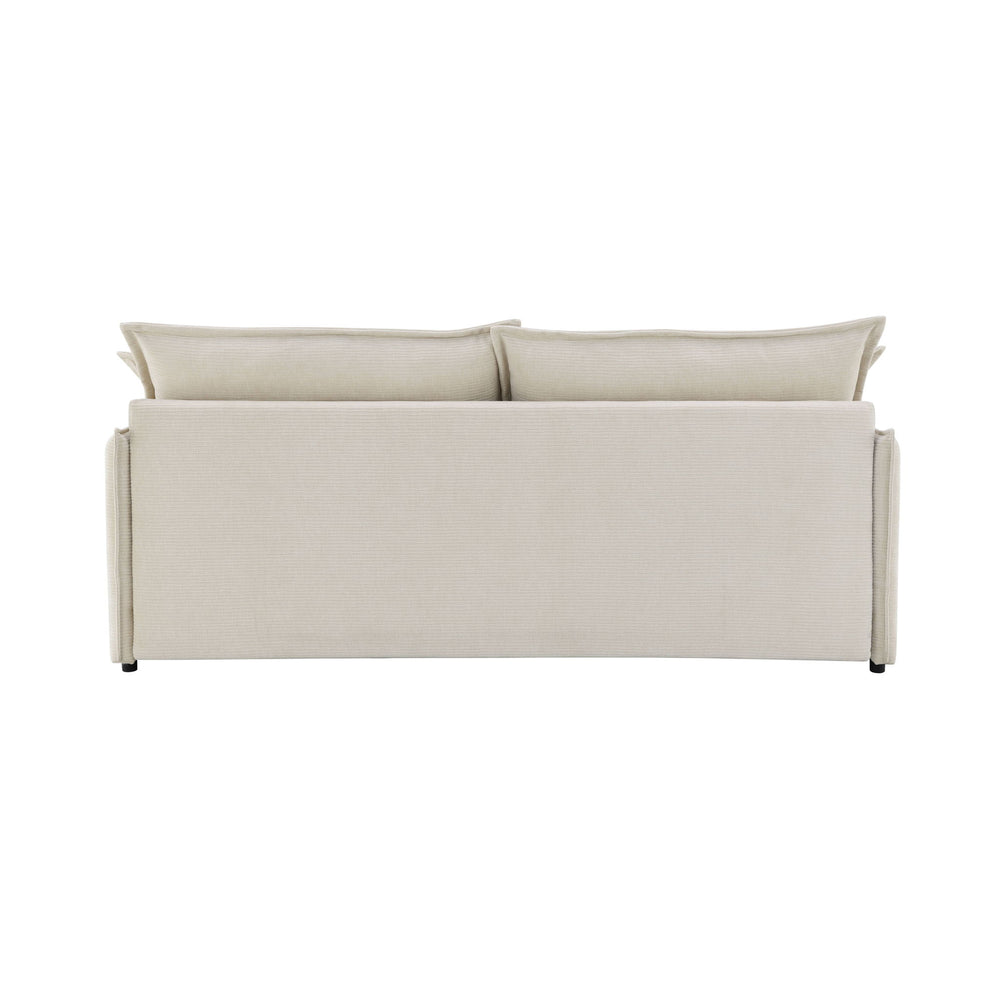 Elisea - Sleeper Sectional Sofa With 2 Toss Pillows - Beige