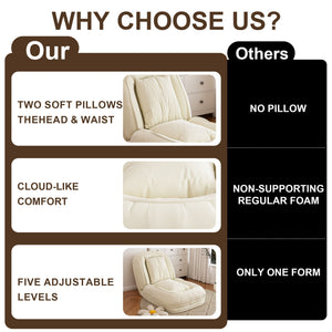 Upholstered Foldable Lazy Sofa Bed For Adults And Pets