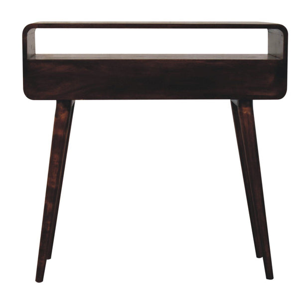 Solid Wood Curved Console Table