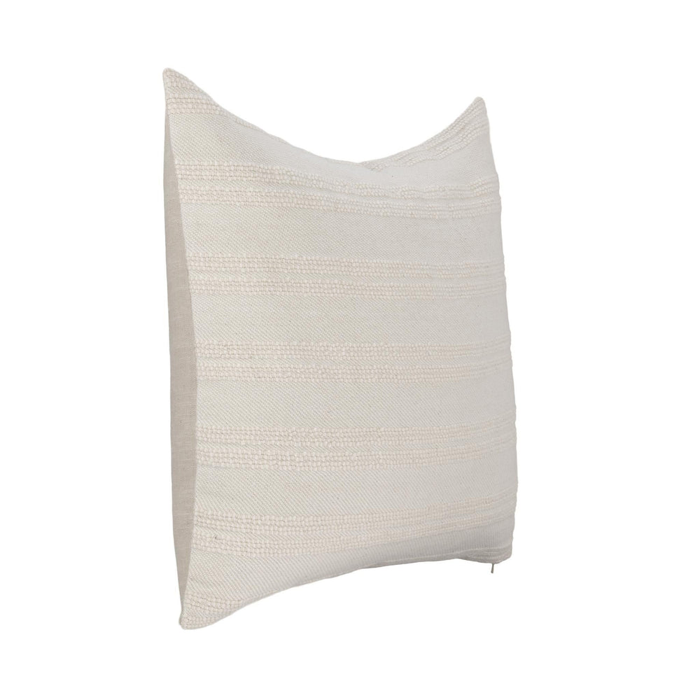York - 26" x 26" Pillow - Natural / Ivory