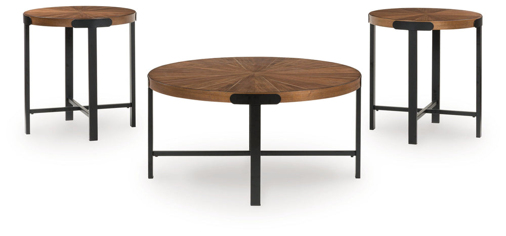Crosstrail - Occasional Table Set (Set of 3) - Brown