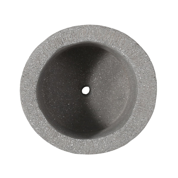 Classic Flower Planter With Magnesium Oxide Material - Stone Gray