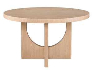 Modern - Callon Round Dining Table - Light Brown