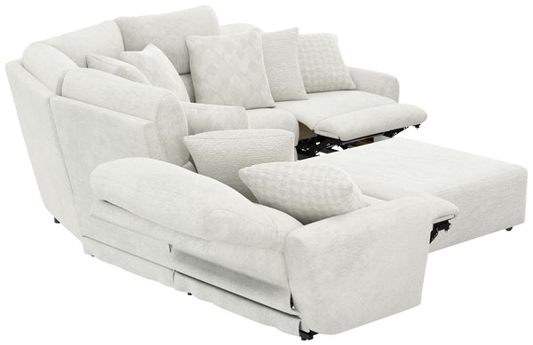 Majesty - Deep Seating Power Reclining Sectional And Ottoman