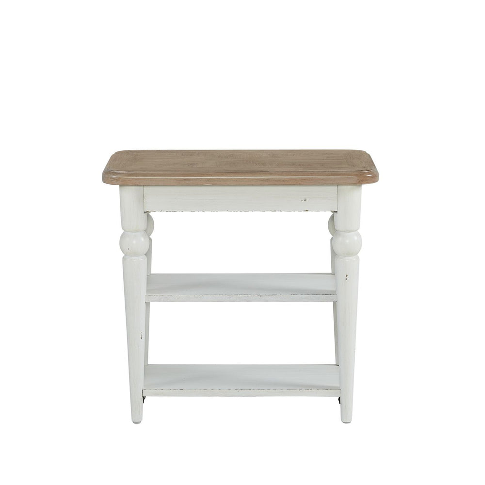 Turnberry Park - Chairside Table - Washed White