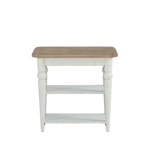 Turnberry Park - Chairside Table - Washed White