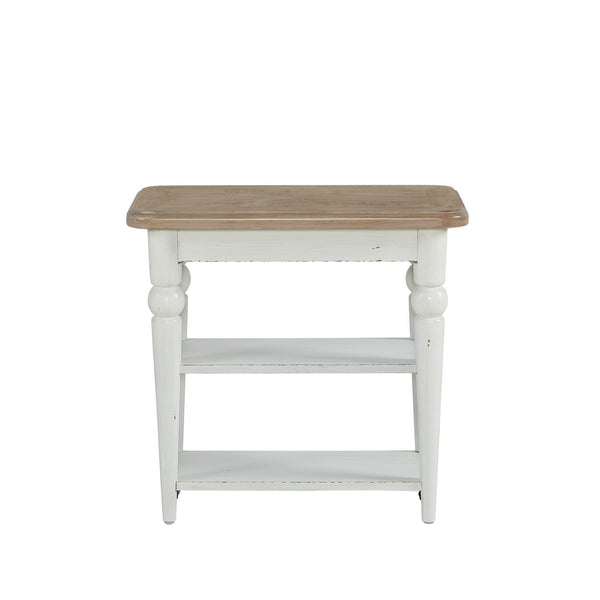 Turnberry Park - Chairside Table - Washed White