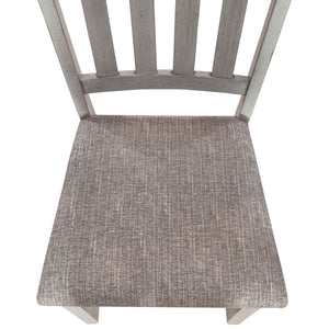 Newport - Splat Back Side Chair - Smokey Gray / Carbon Gray
