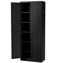 Kitchen Pantry Cabinet With 4 Adjustable Shelves, Heavy Duty Freestanding Organizer