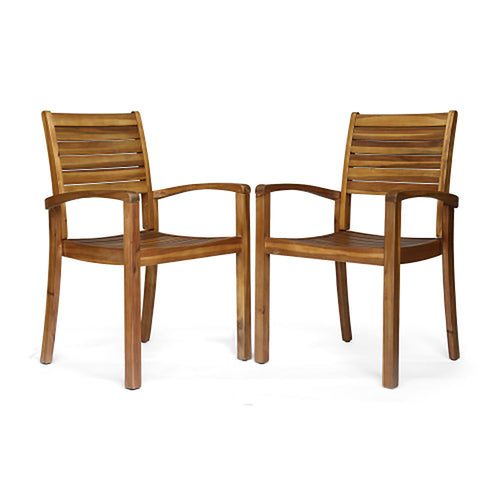 Outdoor Dining Chair, Stacking Design For Patio