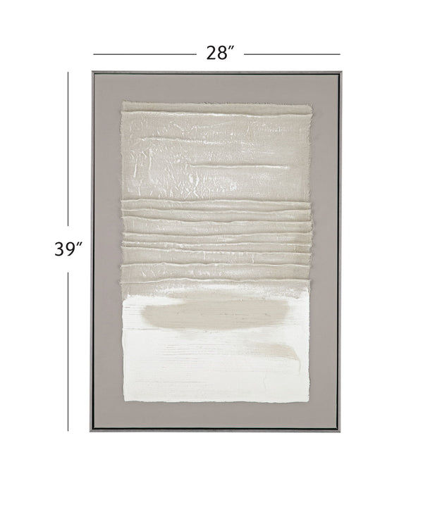 Zole II Framed Canvas - Gray