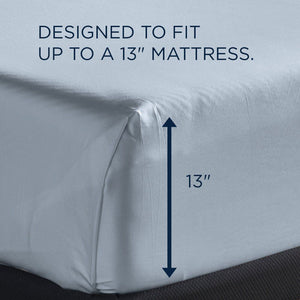 Linens - Tempur Classic Cotton Sheet Set - Sleepy Blue