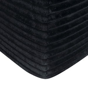 Convertible Chaise Lounge Chair & Wide Armrest & Throw Pillows - Black