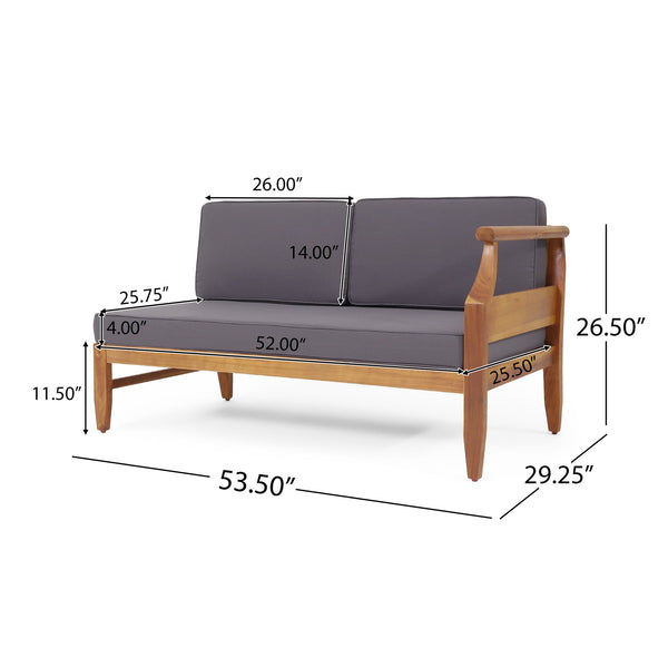 Aston - 4 Piece Sofa Set - Dark Gray