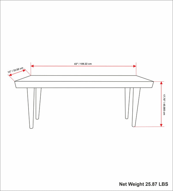Durham - Bench - Distressed Natural