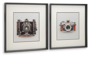 Dirkgrove - Wall Art Set (Set of 2) - Black / White / Brown