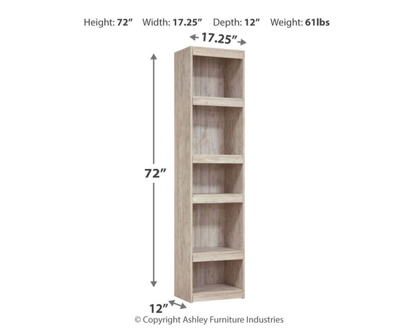 Willowton - Pier - 4 Shelves - Whitewash