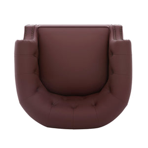 360° Swivel Accent Chair With Curved Back