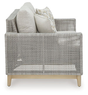 Seton Creek - Loveseat With Cushion - Gray