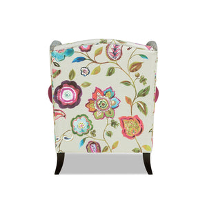 Anya - Wingback Accent Arm Chair - Blue