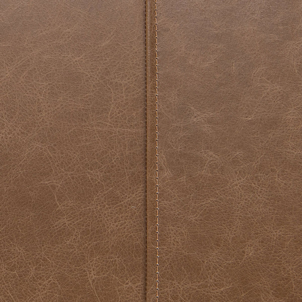 Madeleine - Leather Bench - Dune Walnut