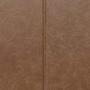 Madeleine - Leather Bench - Dune Walnut