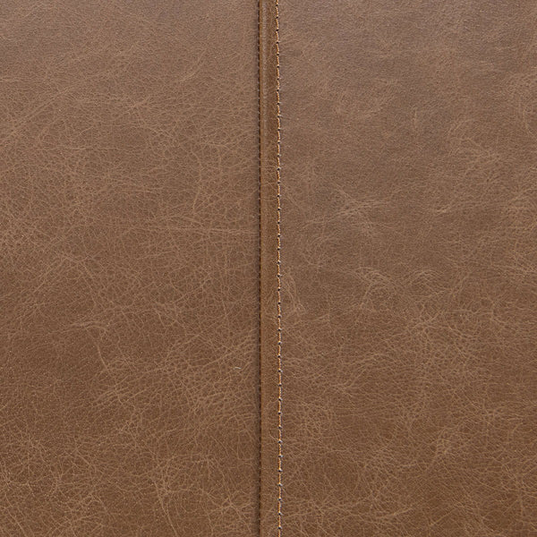 Madeleine - Leather Bench - Dune Walnut