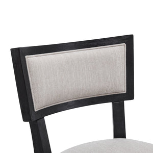 Upholstered Counter Height Bar Stools With Comfy Back (Set of 2)