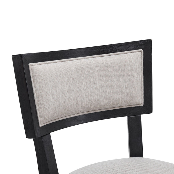 Upholstered Counter Height Bar Stools With Comfy Back (Set of 2)