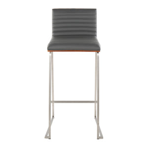 Mason Mara - Contemporary Fixed Height Barstool (Set of 2)