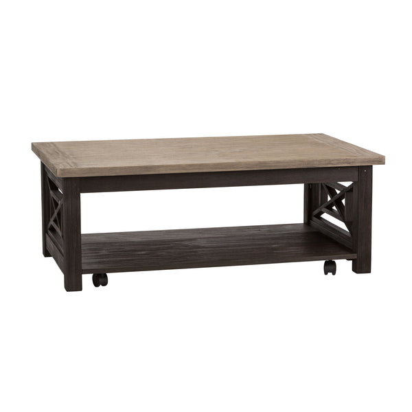 Heatherbrook - Cocktail Table - Charcoal & Ash