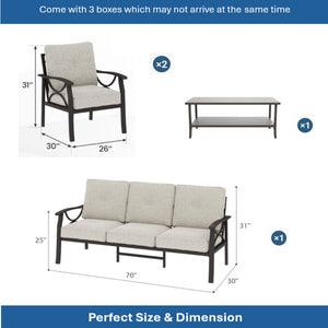 Patio Furniture Set & Coffee Table For Backyard