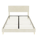 Upholstered Bed With Tufted Headboard