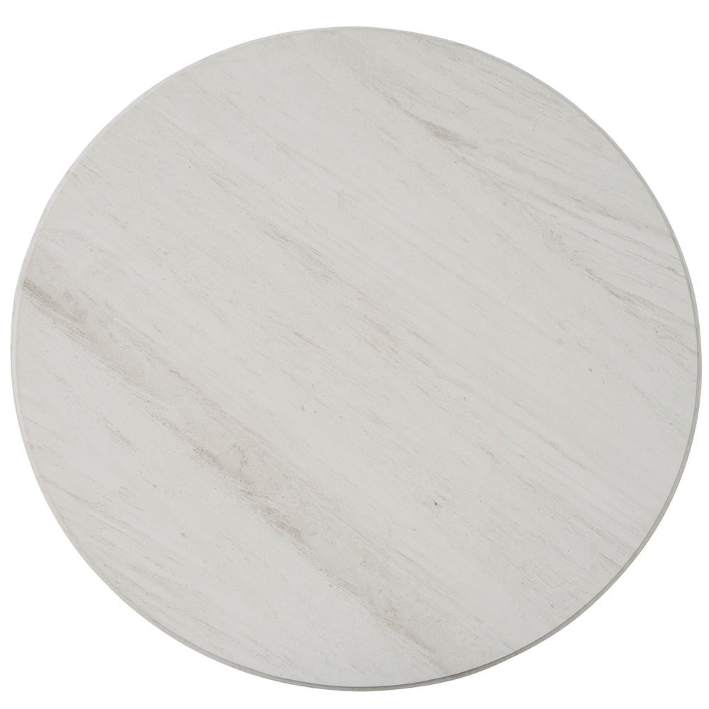 Escape - Round Dining Table - Glazed Natural Oak / Black Metal Trim