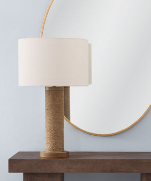 Adams - Table Lamp - Natural Rope / White