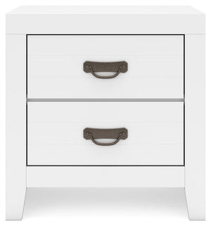 Binterglen - Two Drawer Night Stand - White