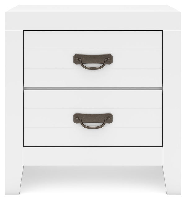 Binterglen - Two Drawer Night Stand - White