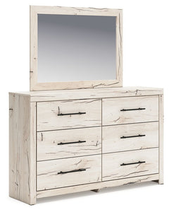 Lawroy - Dresser And Mirror - Light Natural