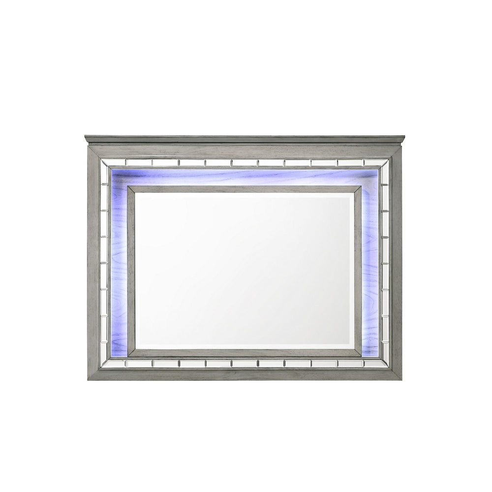 Antares - Mirror With LED - Light Gray