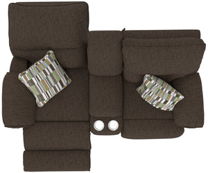 Lenny - Power Lay Flat Reclining Console Loveseat