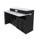 Kitchen Island With Extendable & Rotating Table