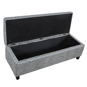 Indoor Storage Ottoman Bench With Hidden Storage - Pattern