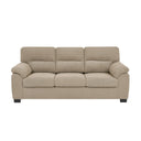 3 Seater Sofa With Padded Armrests And Triangular Leg
