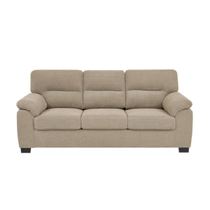 3 Seater Sofa With Padded Armrests And Triangular Leg